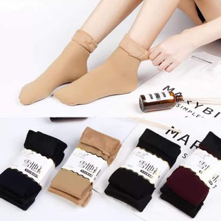 Tất len lót lông nỉ dày dặn cho mùa đông đại hàn