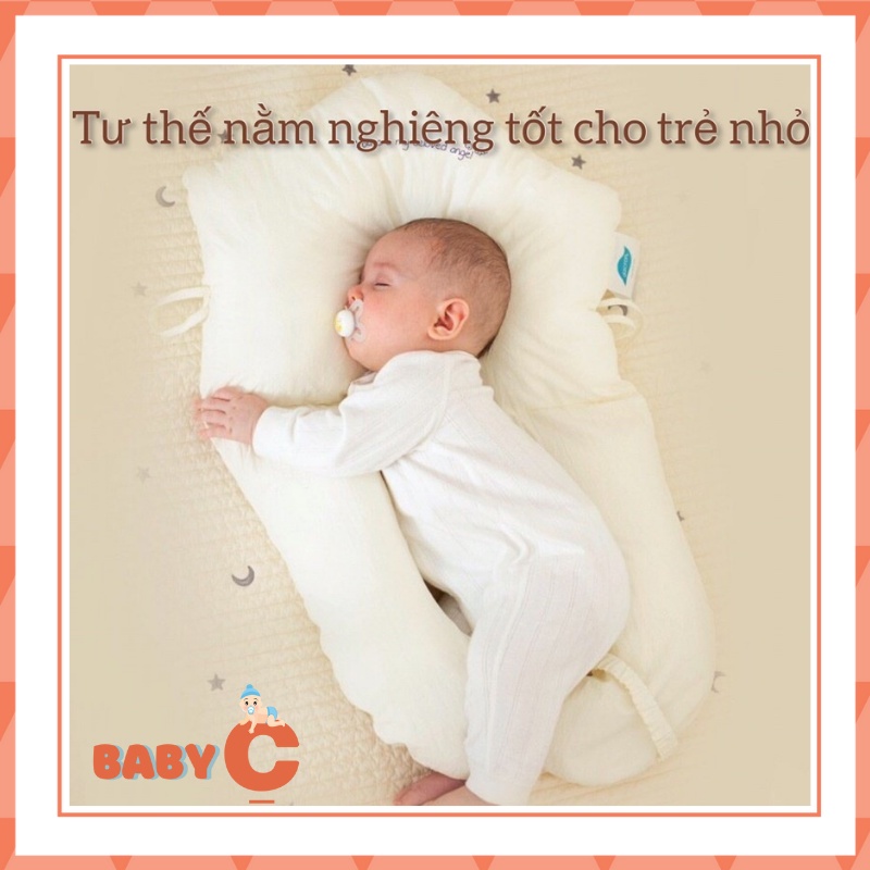 Gối ôm chữ U cho bé chống giật minh, chống méo đầu BaByC