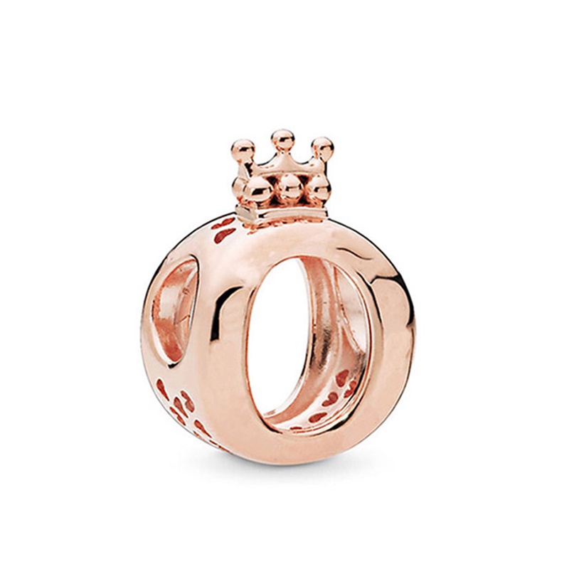 Hạt Charm Hình Hoa / Vương Miện / Trái Tim Màu Vàng Hồng Chất Lượng Cao Thời Trang Cho Nam Và Nữ DIY