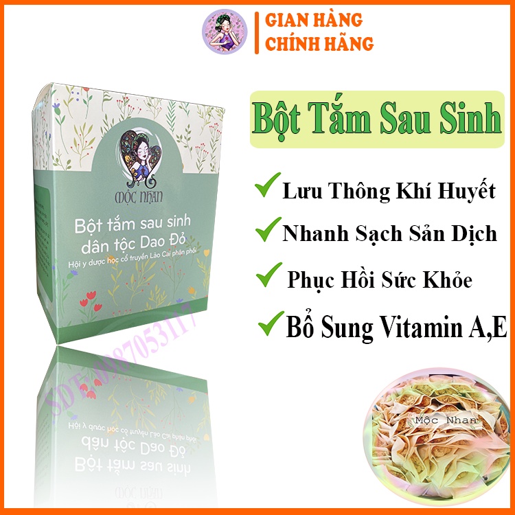 Mộc Nhan Natural, Bột Tắm Sau Sinh Dân Tộc Dao Đỏ, Tiemxuongrong, Mộc Nhan Handmade