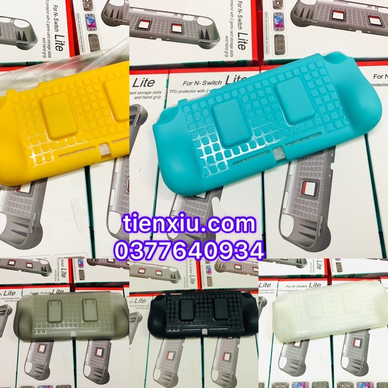 case dẻo nintendo switch lite bo viền siêu khít, có khe làm thoáng tản nhiệt