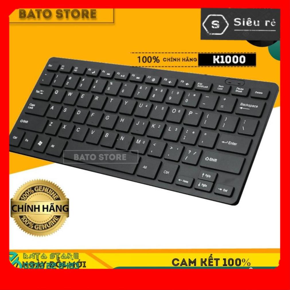 Bàn Phím Mini SSR K1000 Siêu Nhỏ Gọn - Phím nhẹ, êm, Keyboard Mini Cổng USB (LA6281)