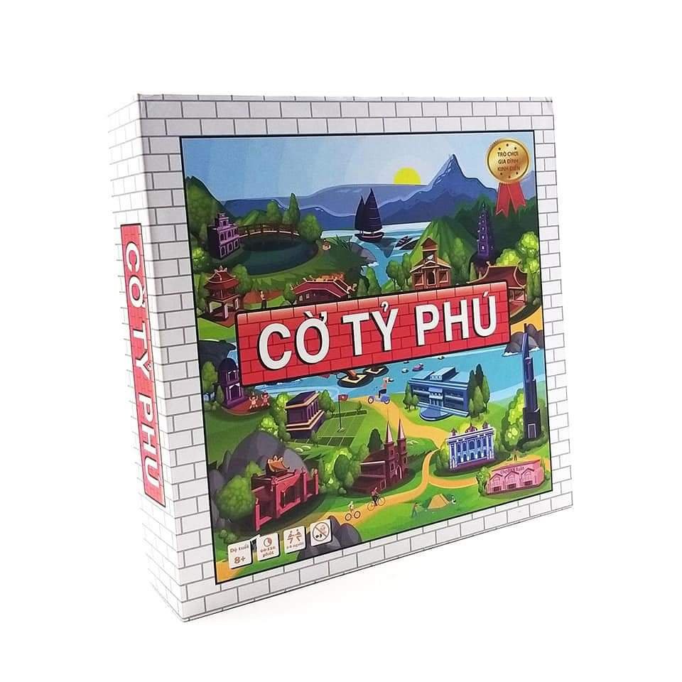 Cờ tỷ phú - Monopoly- BOARD GAME Việt Hóa chính hãng -Rèn luyện phát triển kỹ năng tư duy tài chính bảo bảo hành 1 đổi 1