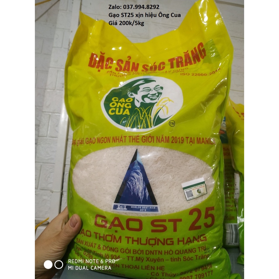 Gạo ST25  Gạo st 25 soc trăng thơm dẻo
