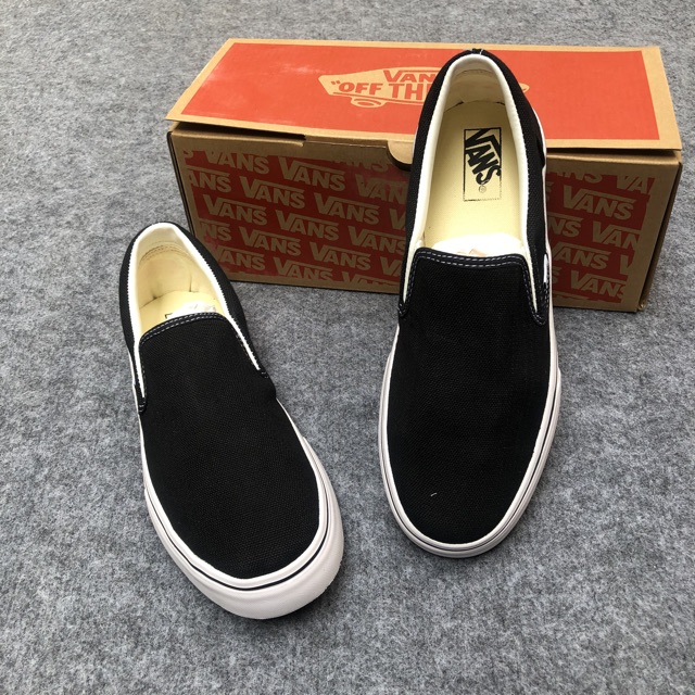 (Tặng tất full box ) giầy lười đen trắng nam nữ | BigBuy360 - bigbuy360.vn