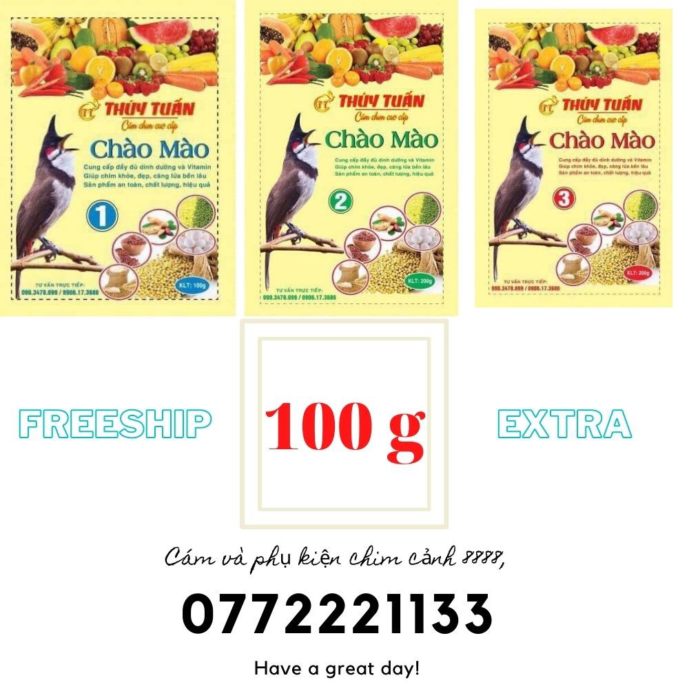 TỔNG HỢP !!! Cám chim chào mào thúy tuấn số 1, số 2 và số 3