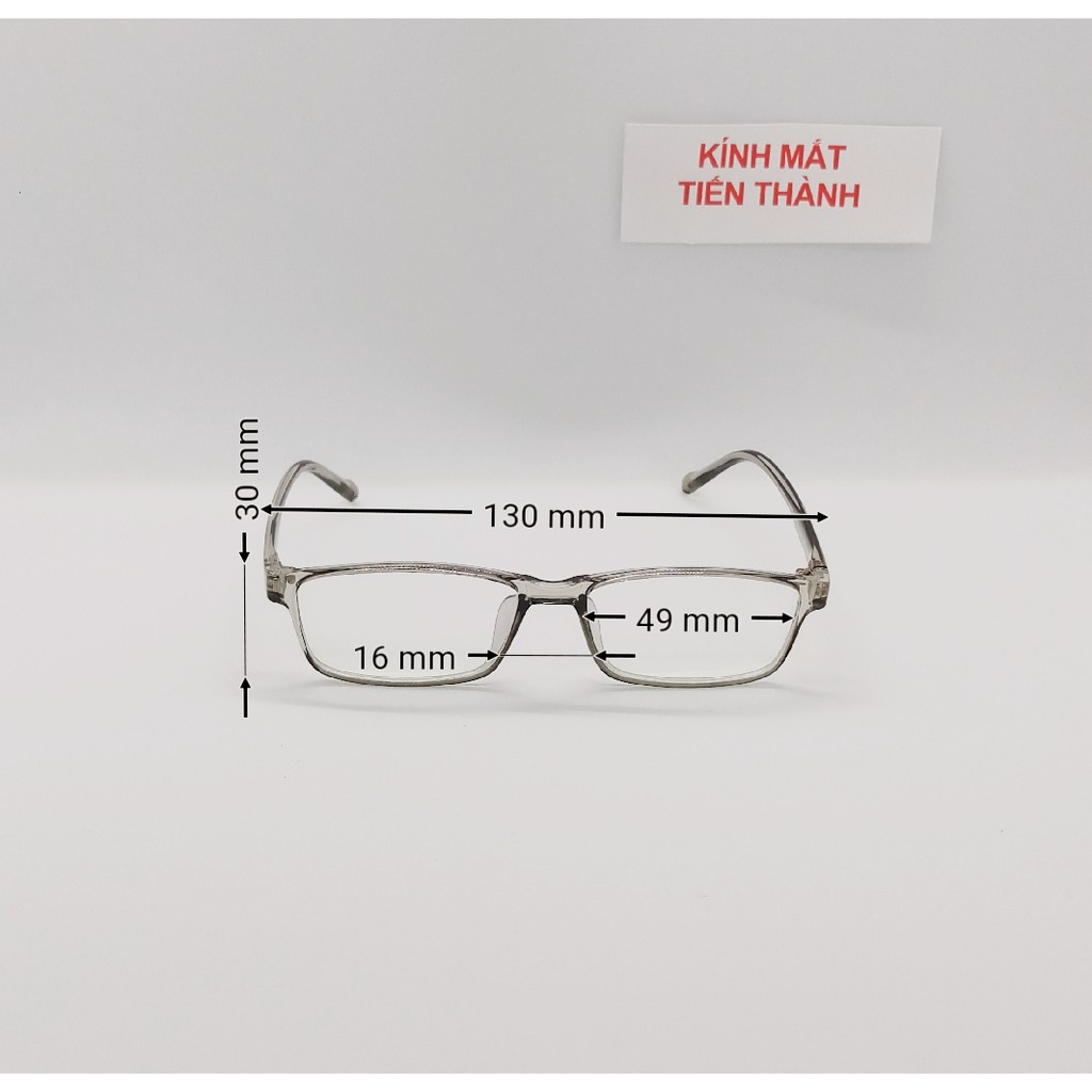 Mắt Kính Nhựa Dẻo HQ Dáng Vuông Nhỏ Hạn Chế Độ Dày Mắt Kính V211  - Kính Mắt Tiến Thành