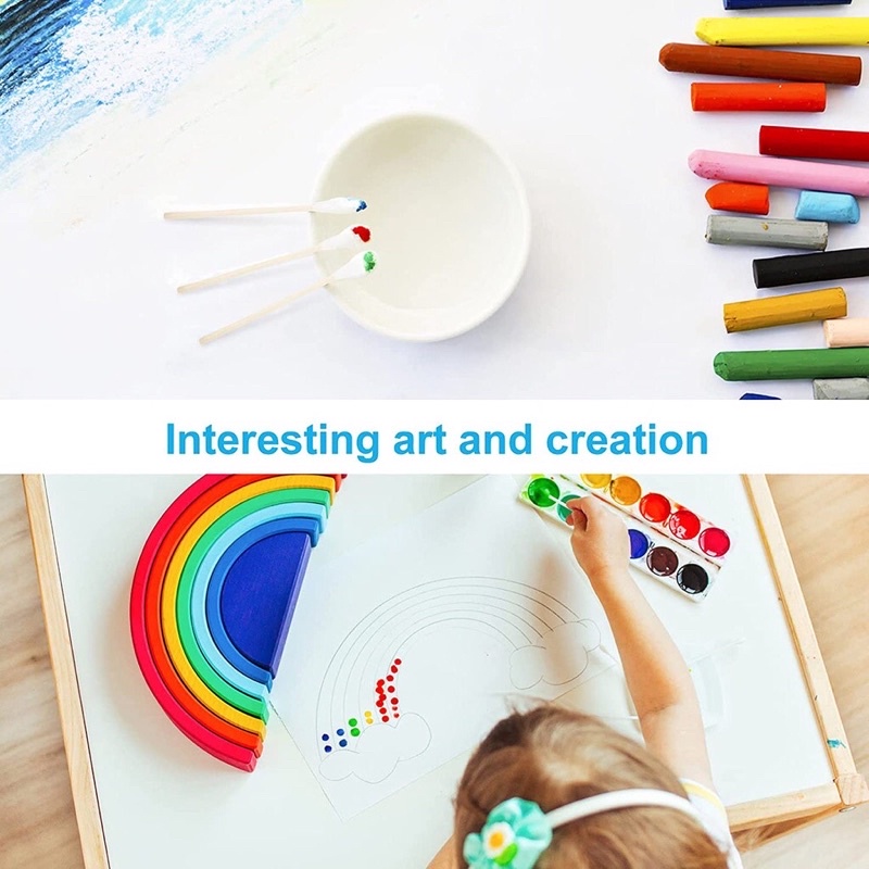 Gói 100 cây tăm bông thân tre hữu cơ tự nhiên có thể phân hủy sinh học