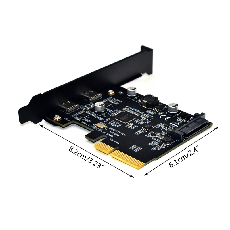 Thẻ Mở Rộng PCI-E 4X Sang USB 3.1 USB C 10Gb Chuyên Dụng
