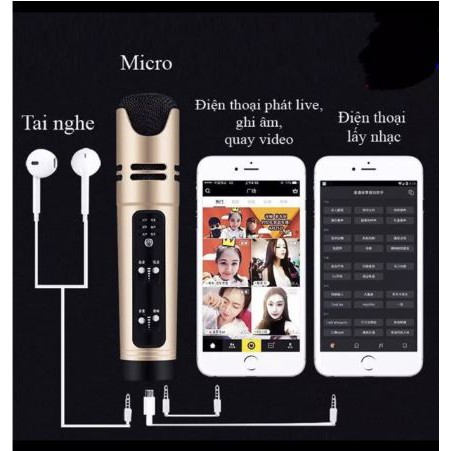 Micro C16 Livestream, Hát Karaoke Tích Hợp Sound card và micro thu âm - Loại 1