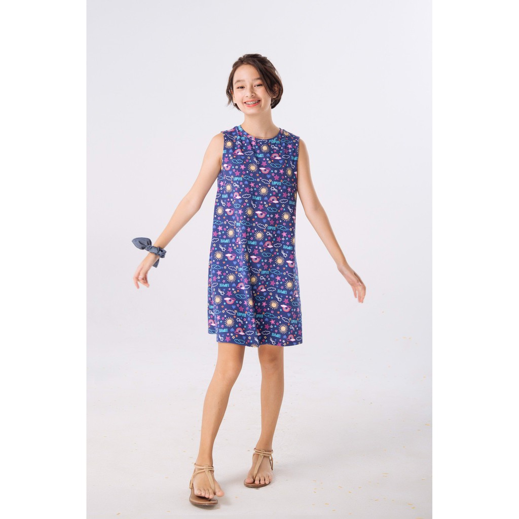 Áo Đầm Easy Dress M.D.K Signature Aop Ez Dress M.D.K