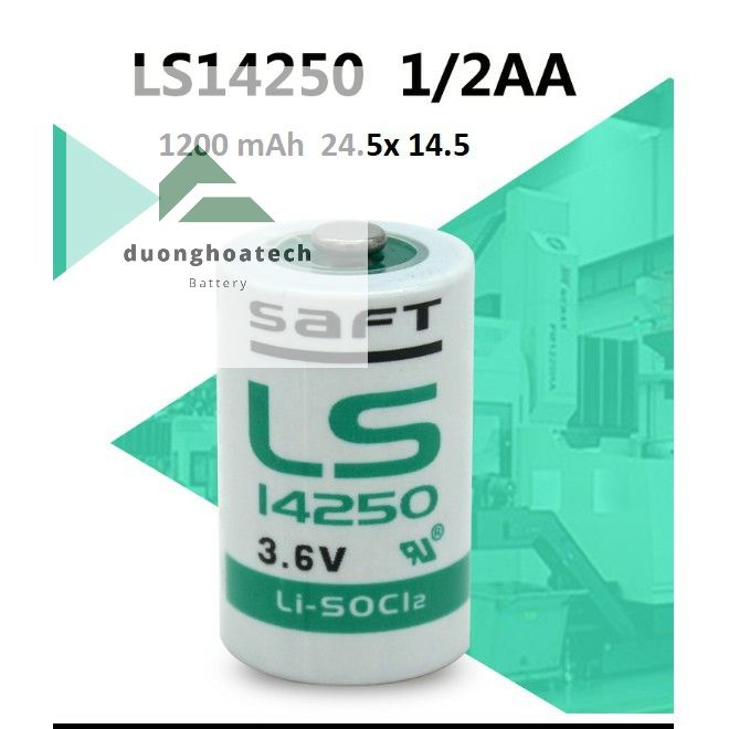 Pin Nuôi Nguồn SAFT LS 14250 3.6V 1/2AA