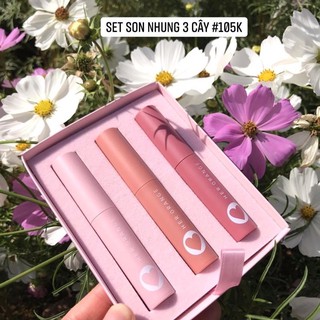 set son nhung 3 cây
