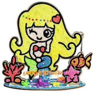 Tranh tô bọt biển slime 3D bằng gỗ