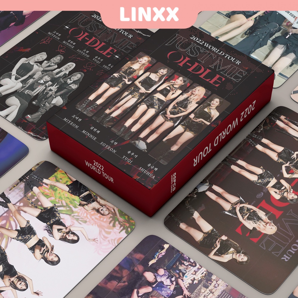 Hộp 55 Ảnh Thẻ Lomo Nhóm Nhạc Kpop G I-DLE World Tour