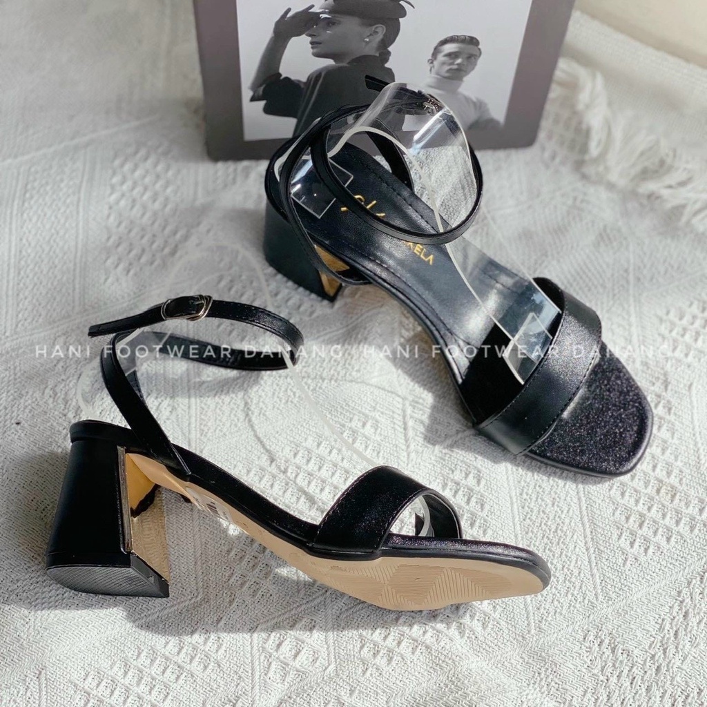 Giày cao gót 7 phân Thiên Hương VNXK BP2TH81 Giày cao gót nữ đế vuông 7p cm tôn dáng siêu sang đi học đi làm sang trọng