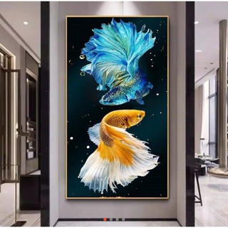- TRANH THÊU PHONG CẢNH ĐÔI CÁ CHÉP TÀI LỘC E ve8888 EDB59 MDW0609 e87 e83 e77 e79 e109 e110 e118 vs8029 e116 edb116