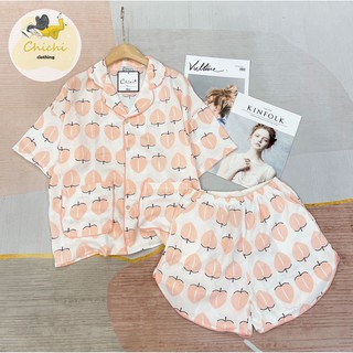 Đồ ngủ pijama DƠI đùi chất lụa Mango