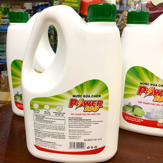 Nước rửa chén POWER100 1.5kg