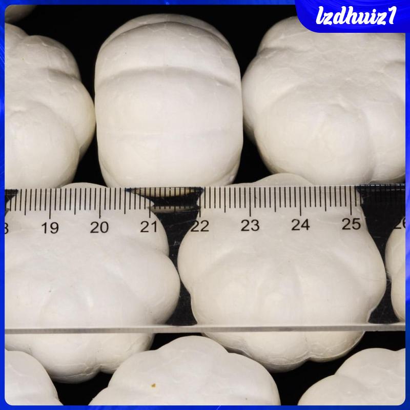 Bộ 20 Quả Bí Ngô Bằng Xốp Polystyrene Styrofoam Dùng Trang Trí Halloween