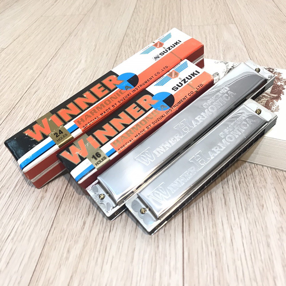 Kèn Harmonica Suzuki Winner W-24 và Winner W-16 Hamonica Tremolo