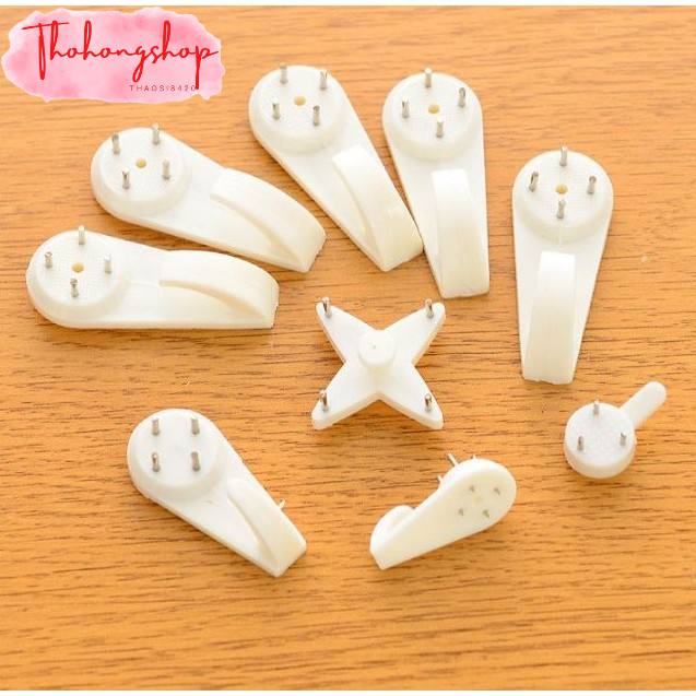 Móc đinh 4 chân đóng tường treo vật dụng gia đình, khung tranh, phụ kiện học tập