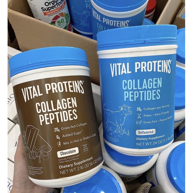 bột pha uống vital proteins collagen peptides( date :2027)