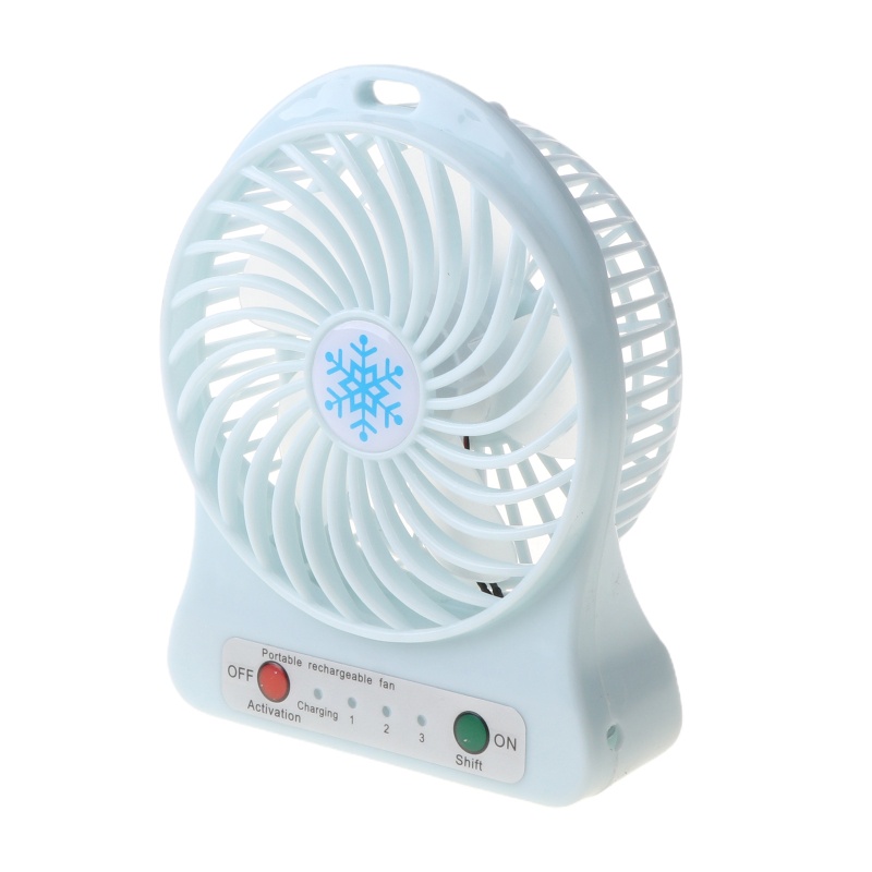 Quạt USB Mini Để Bàn 3 Chế Độ Yên Tĩnh Có Đèn