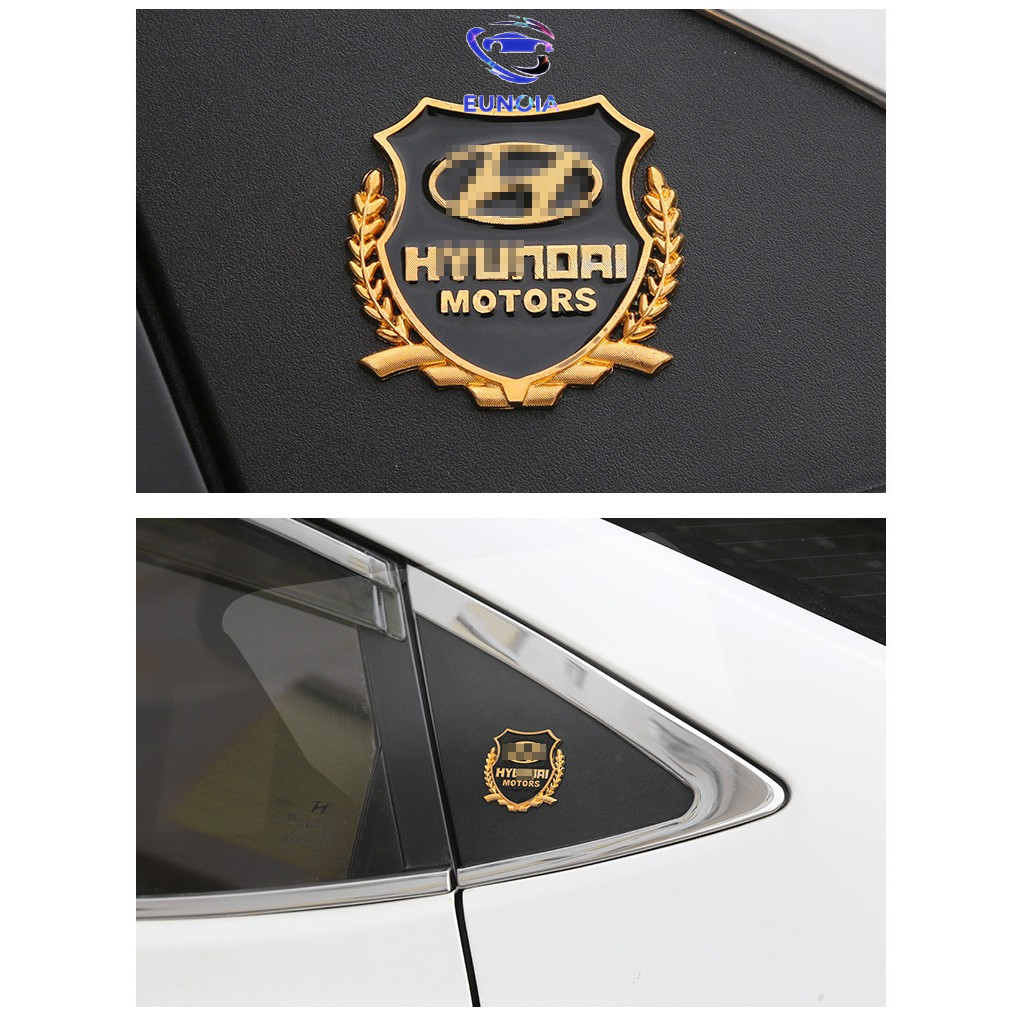 Bộ 02 Logo Bông lúa Hyundai