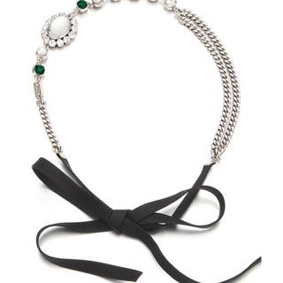 (-30k) Cài tóc ribbon hạt đá pha lê