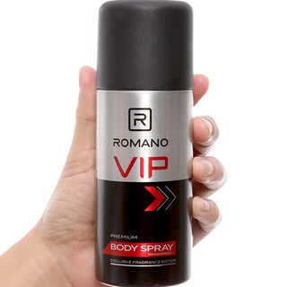 Xịt khử mùi toàn thân Romano VIP 150ml - Hương nước hoa cao cấp