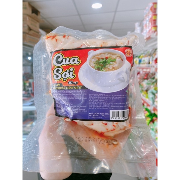 CUA SỢI CHAY ÂU LẠC 200g/ CUA SỢI ĐỂ NẤU SOUP CUA CHAY