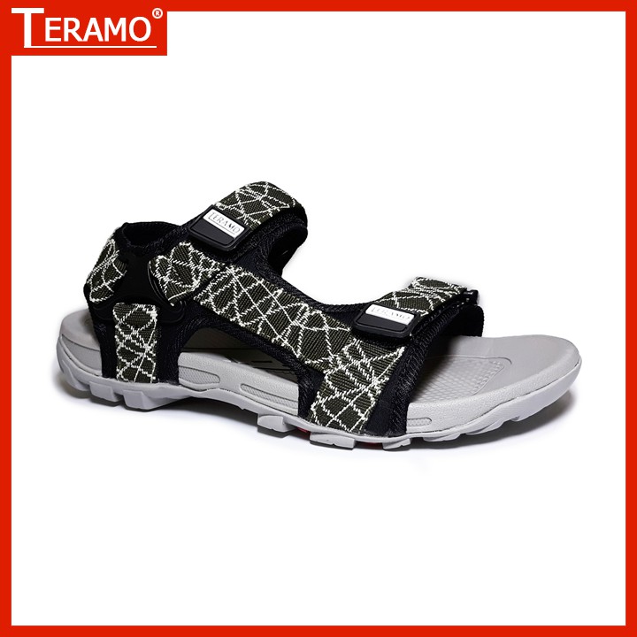 Giày sandal unisex  Teramo hay sandan TRM49 rêu nhạt kiểu giày sandal nam quai chéo và sandal nữ quai chéo