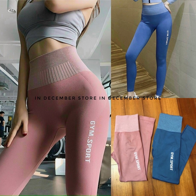 Quần Dài Tập Gym Yoga Vải Dệt Kim Cao Cấp  Gymsport-MS5