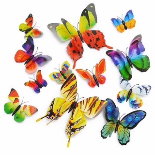 Bộ 12 con bướm 3d dán tường