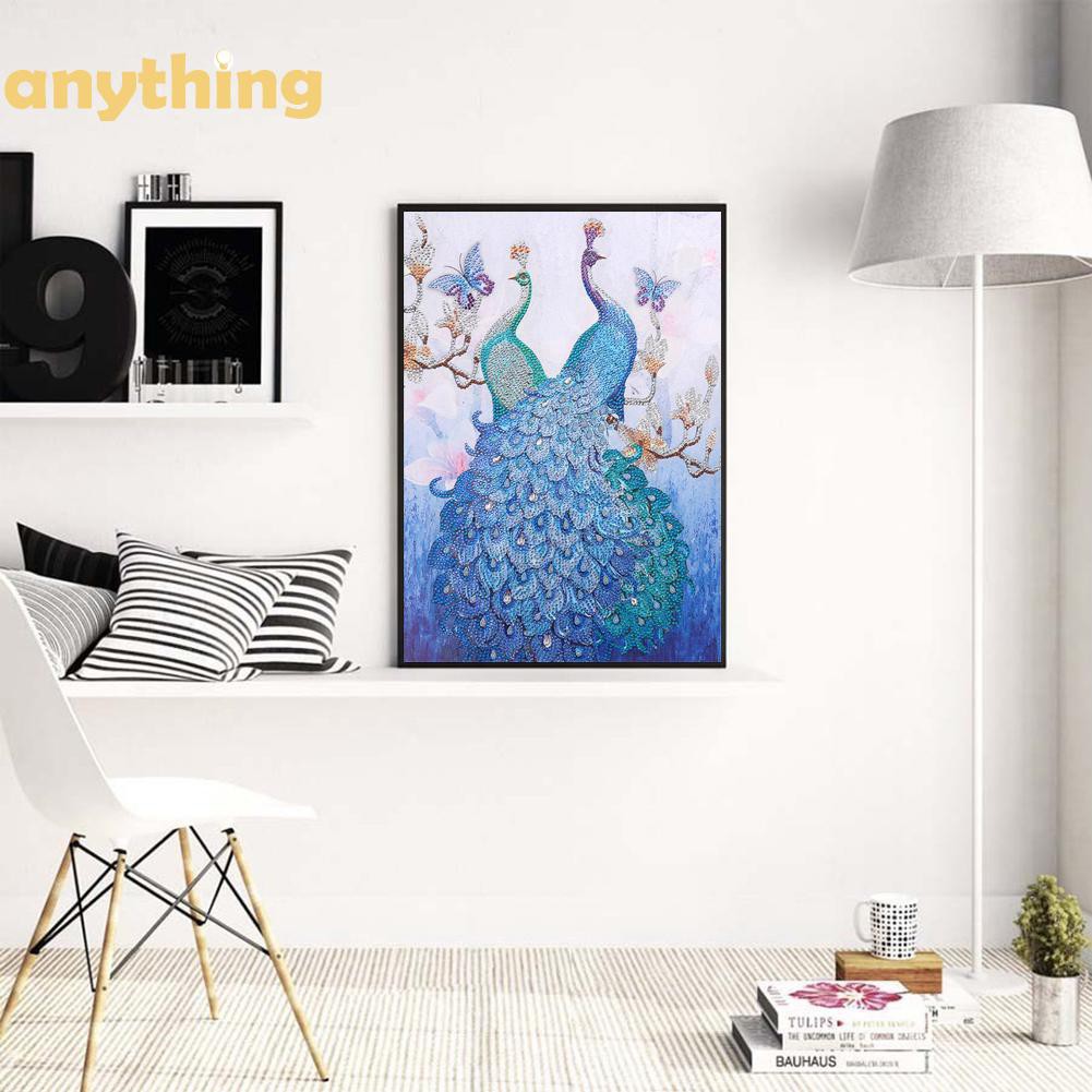 Tranh đính đá tự làm hình chim công 5D hình chim công | BigBuy360 - bigbuy360.vn