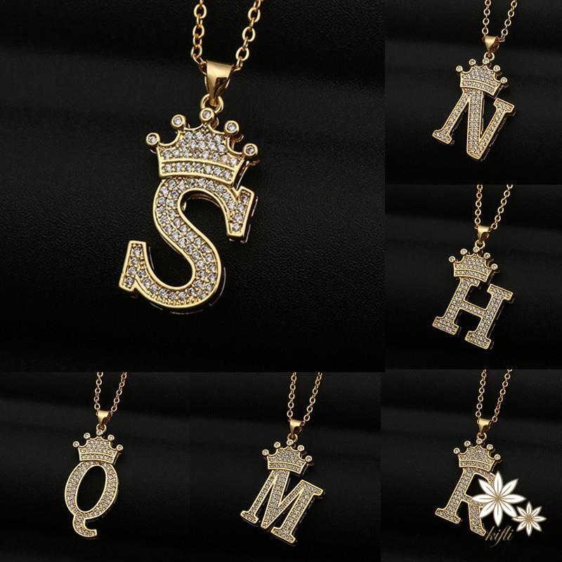Vòng cổ Mặt 26 Chữ Cái Đính Đá Thời Trang