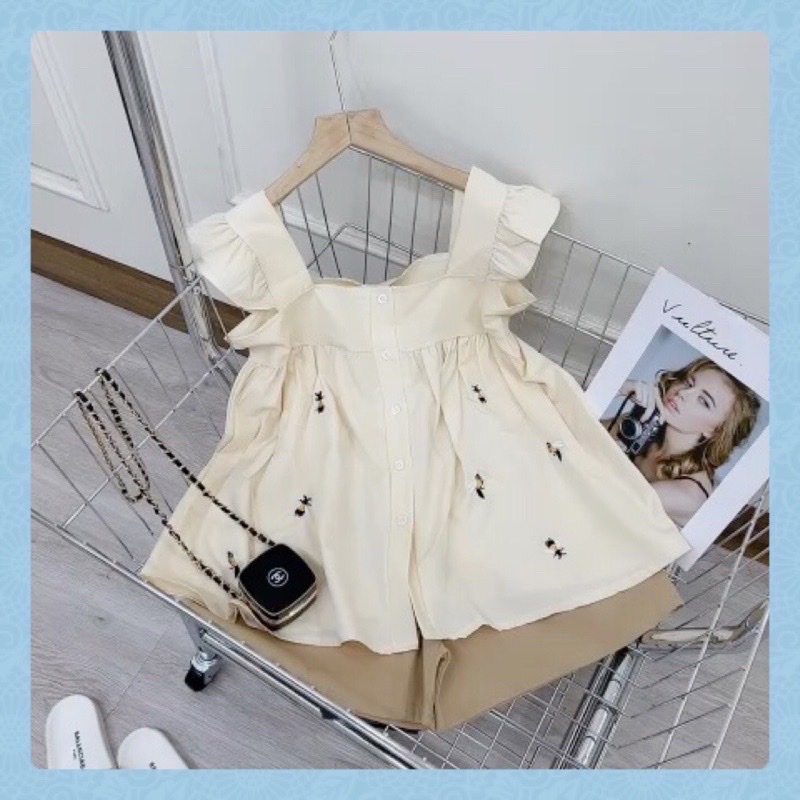 Set bộ cánh tiên họa tiết thêu tinh tế hàng thiết kế chất đẹp