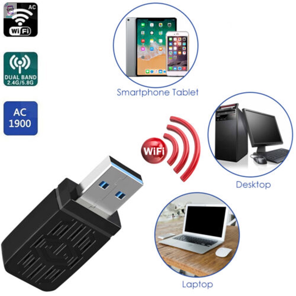 Usb Wifi mg Không Dây Ac1200 Mbps Usb 3.0 Cho Pc Laptop @ My