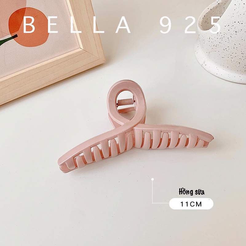 Kẹp càng cua Bella 925 kẹp tóc nữ 8 răng phong cách Hàn Quốc