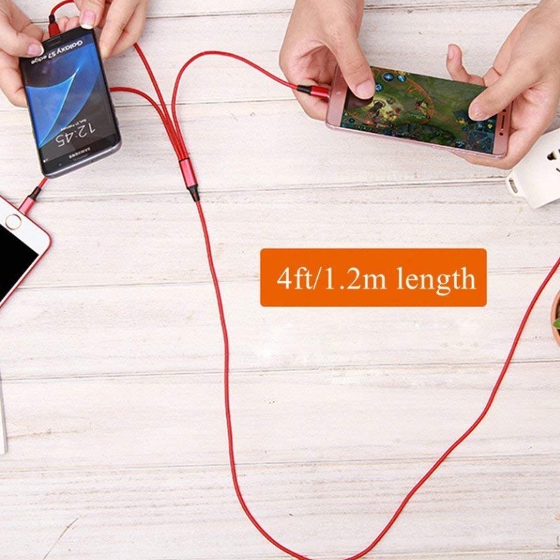 (Miễn Phí Vận Chuyển) Dây Cáp 3 Trong 1 Cho Điện Thoại Di Động / USB Đa Chức Năng