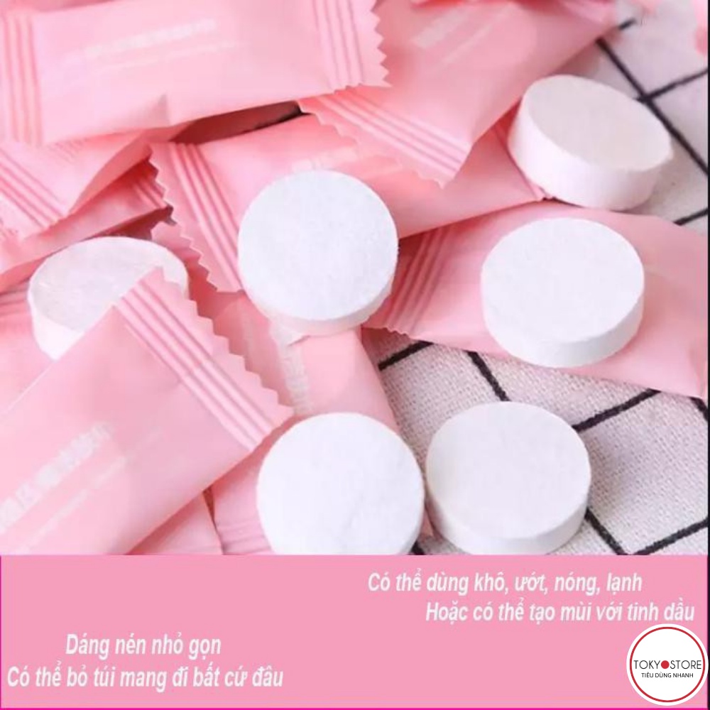 Khăn Giấy Nén Dạng Viên Kẹo Cao Cấp [TK046]