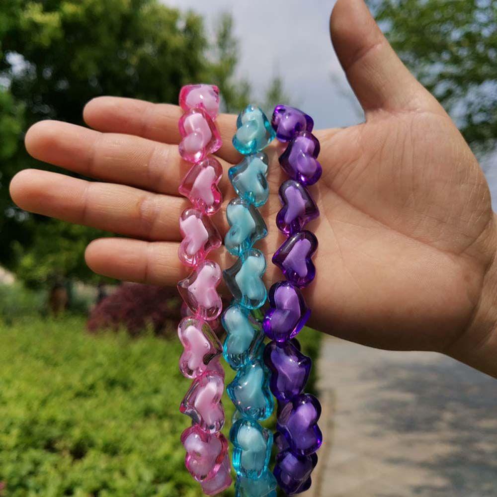 VANES1 Vòng Cổ Acrylic Y2K Mặt Trái Tim Phong Cách Punk Cá Tính Dành Cho Nữ