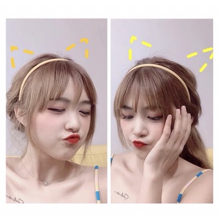 Cài tóc / bờm tóc màu trơn nhám xinh