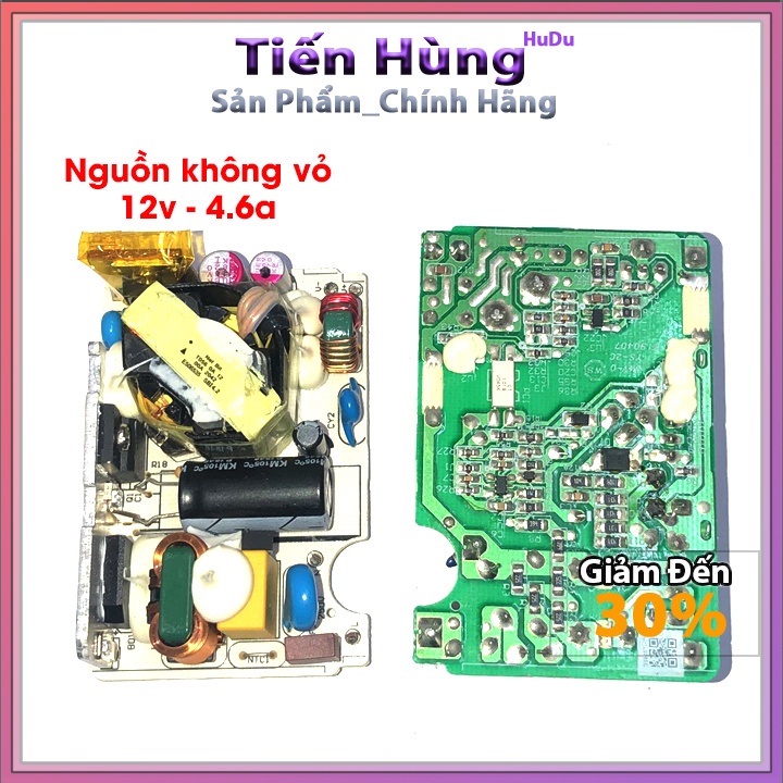 Nguồn không vỏ 12V 4.6A nguồn Adapter không vỏ 12V