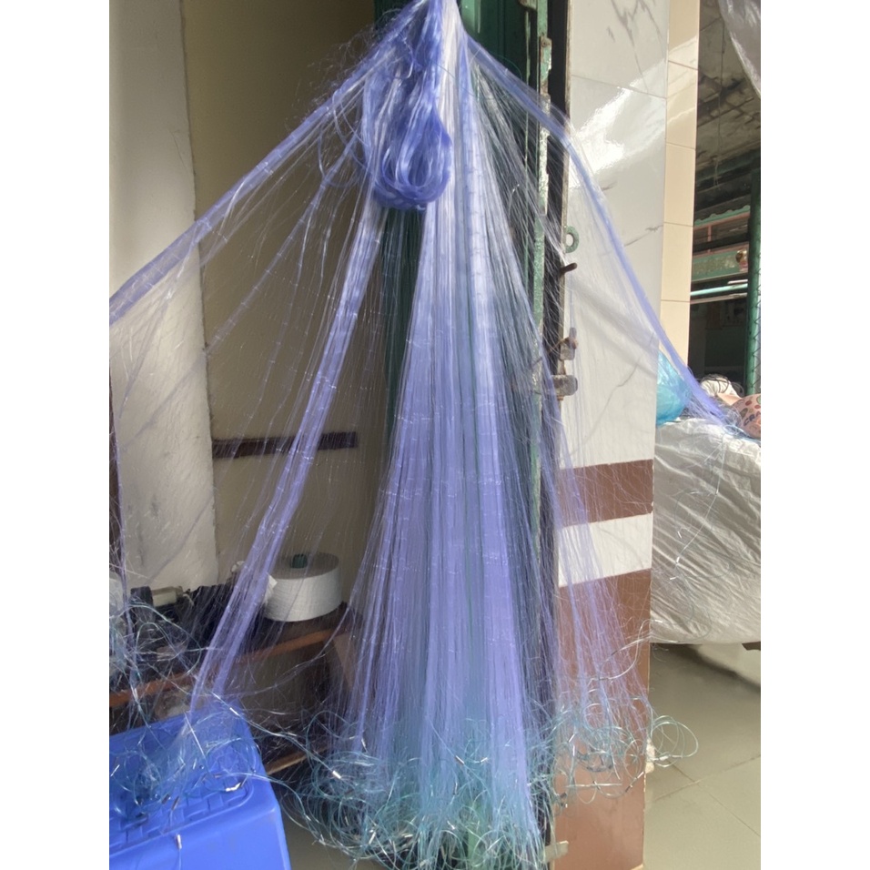 20 mét LƯỚI GIĂNG CÁ  3 MÀNG ĐỦ CỠ LỖ LƯỚI TỪ 3,5CM-8CM, BÌA LƯỚI 20CM CAO 1M2-3M BẮT ĐỦ LOẠI CÁ LỚN NHỎ