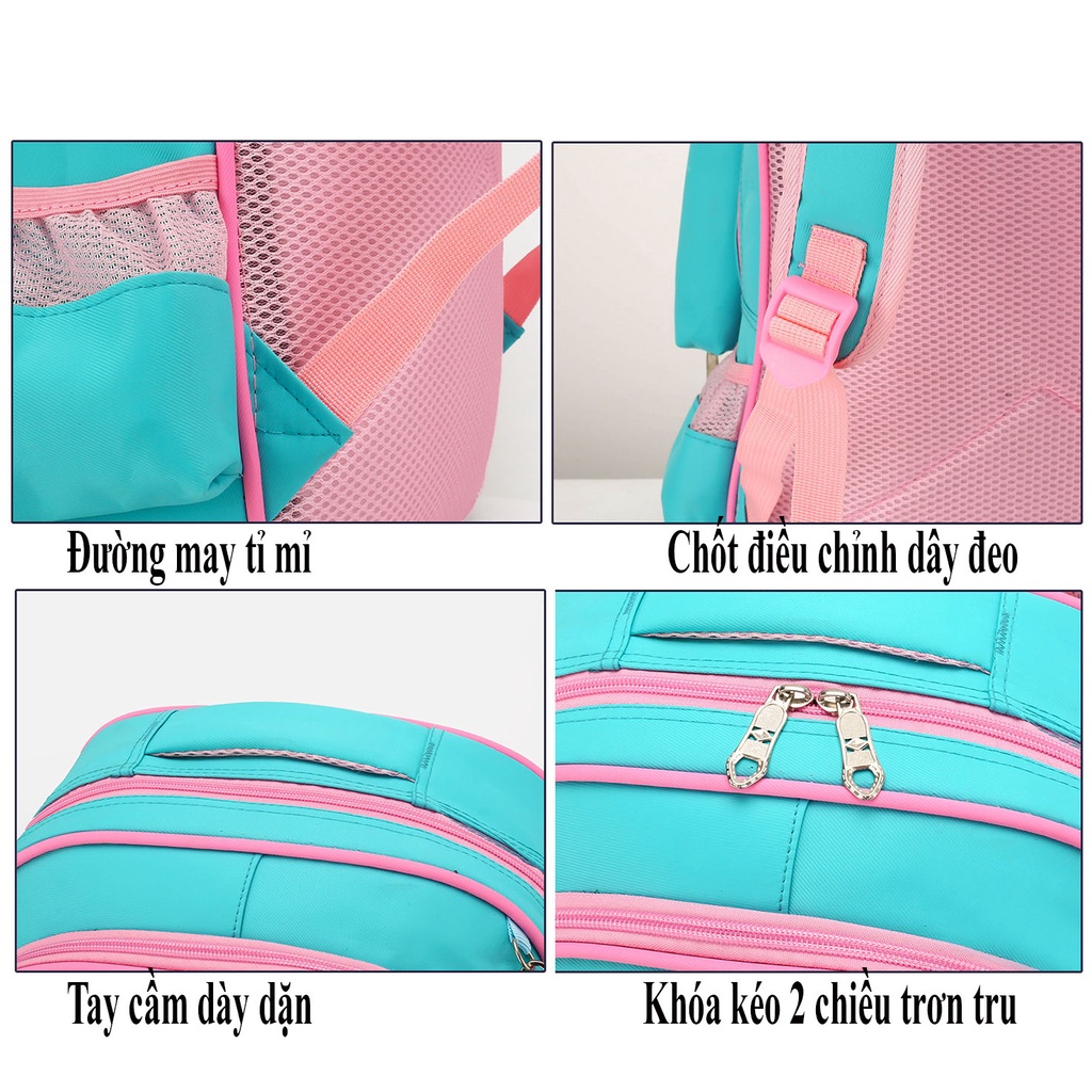 Balo chống thấm nước, cặp chống thấm nước học sinh tiểu học trung học từ lớp 3 đến lớp 9 nhiều mẫu bé gái bé trai