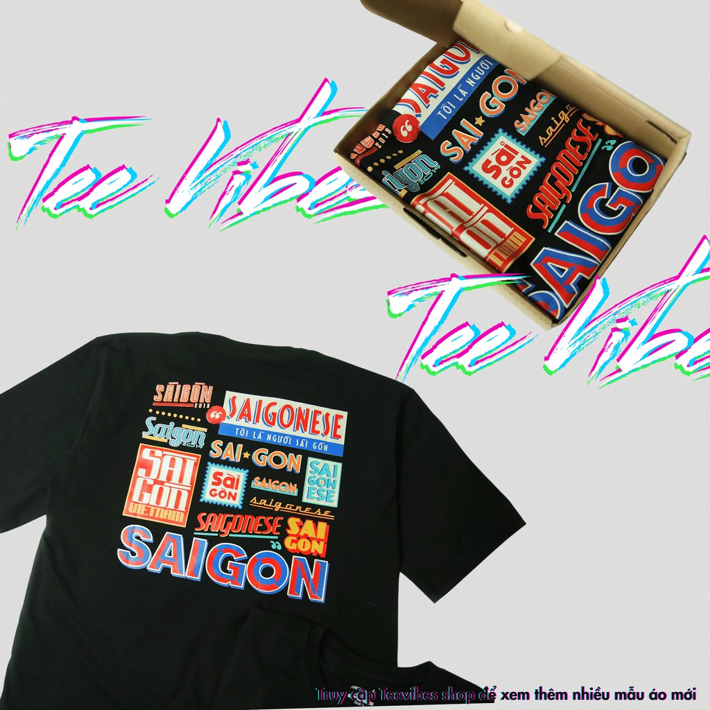 Áo Thun Unisex nam nữ TeeVibes phông tay lỡ form rộng tee oversize - saigonese TV003 | BigBuy360 - bigbuy360.vn