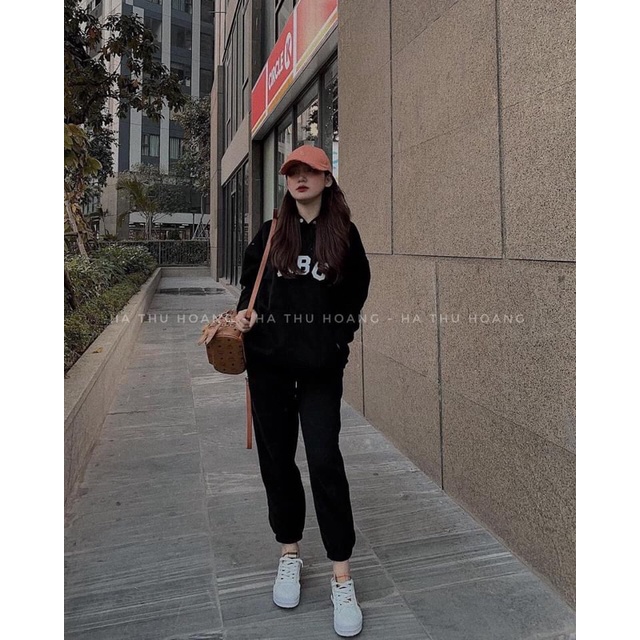 Set bộ nỉ hoodie ABC cúc bấm nỉ xịn dày ấm (annstore)