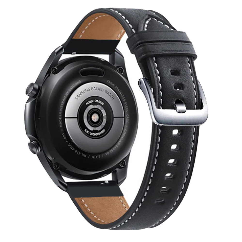 Dây đeo da kích thước 22mm dành cho đồng hồ thông minh Samsung gear s3 / 46mm huawei watch gt gt2 46mm gt2e